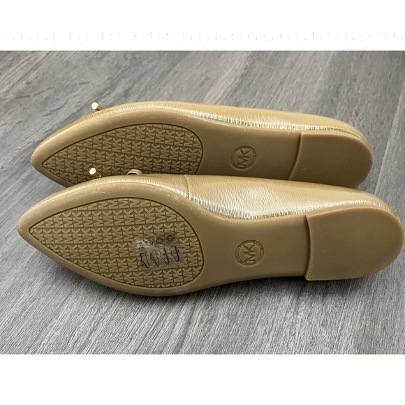 Michael Kors Leather Nancy Pointed Toe Ballet Flat Loafers Women’s Size 7.5 New - Picture 8 of 9